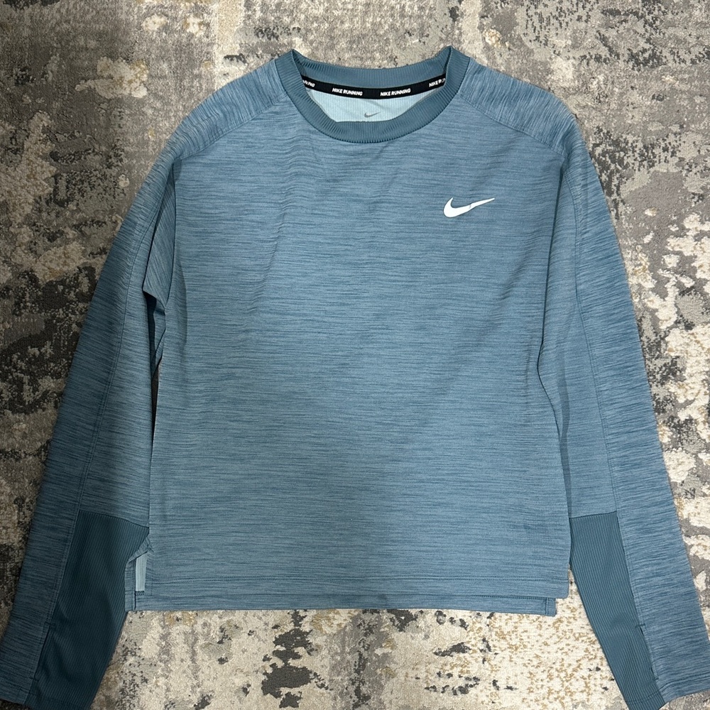 Nike Teal Long Sleeve Top with White Logo
